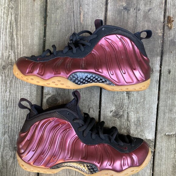 2016 Nike Air Foamposite One Maroon Mens Size 9 - Picture 6 of 10